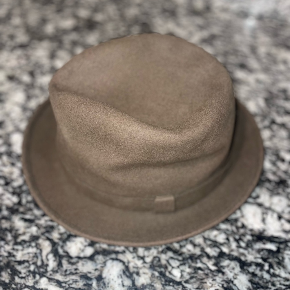 The Adam’s beaver fur brown fedora hat for men by the miller company